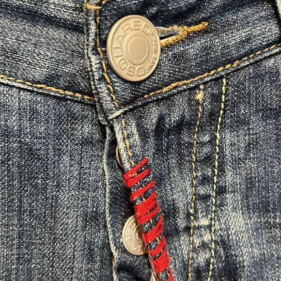 Dsquared2 Men’s Rare Italian Made Straight Leg Jeans Size 44 EU , 32US - Picture 4 of 16